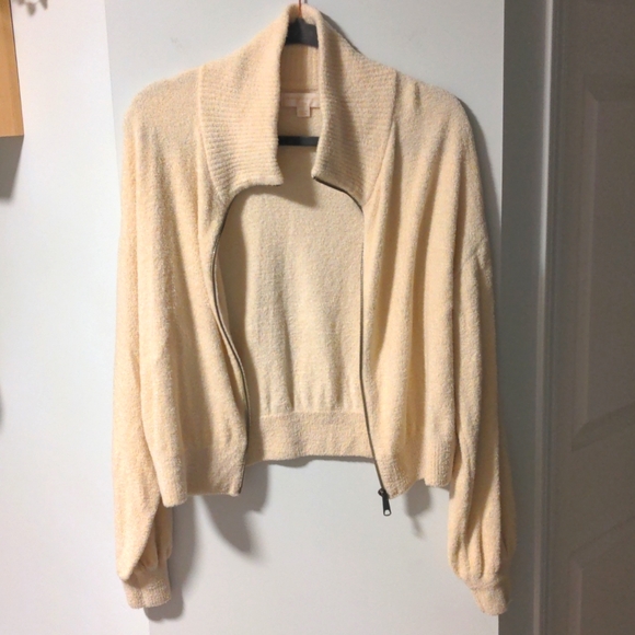 Spiritual Gangster zip up sweater, Cream, medium - Picture 5 of 6